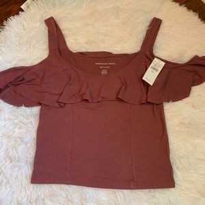 American eagle shoulder crop shirt